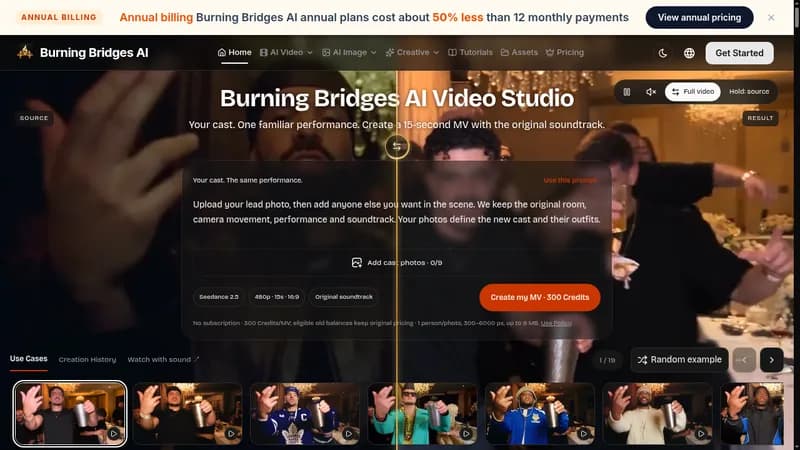 burning bridges ai website