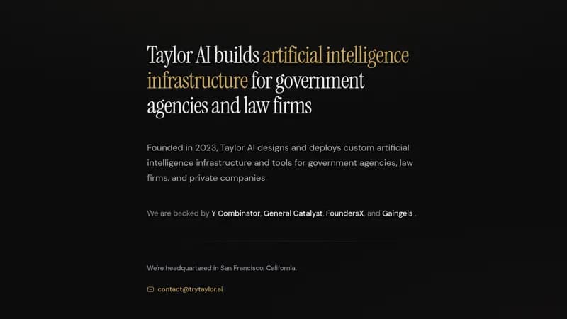 taylor ai website