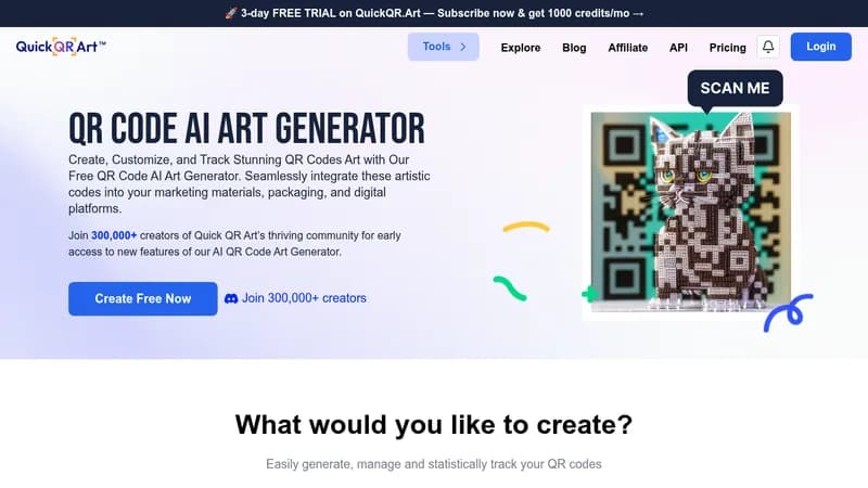 quick qr art website