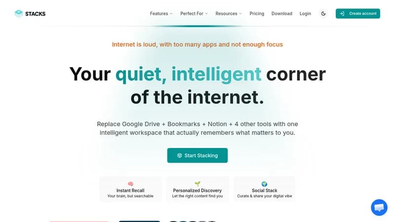 stacks website