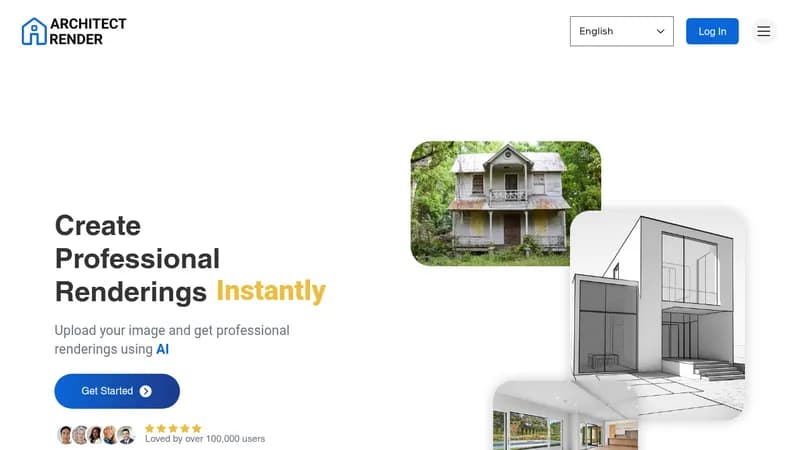 architect render website