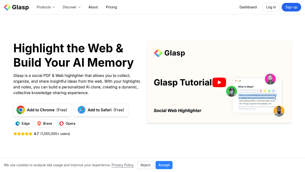 glasp website