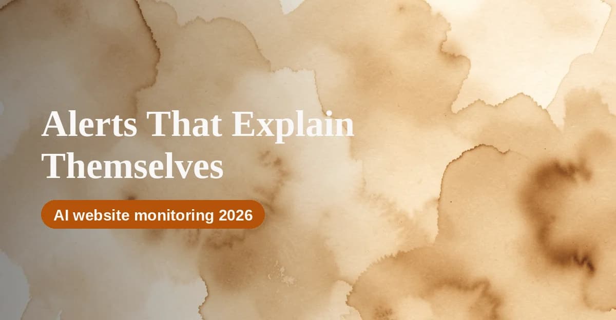 Featured image for AI Website Monitoring That Explains What Changed, Not Just That It Did (2026)