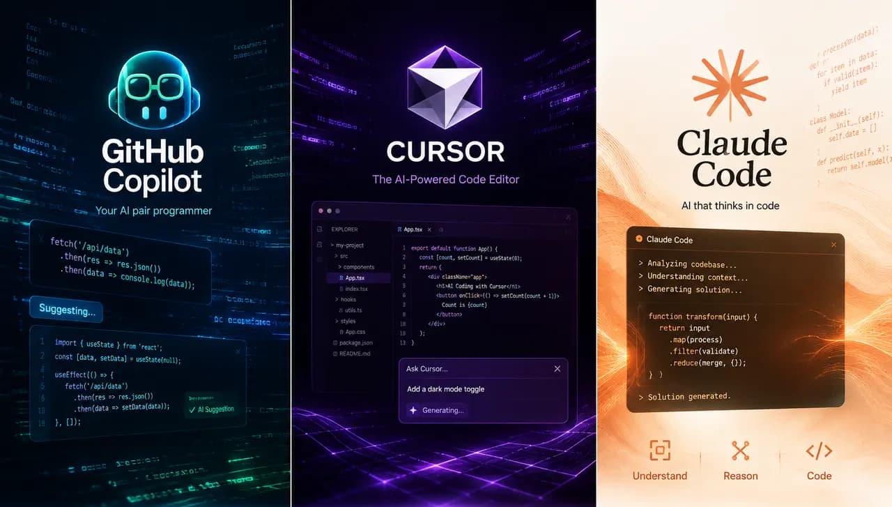 Featured image for GitHub Copilot vs Cursor vs Claude Code: The Ultimate AI Coding Battle in 2026