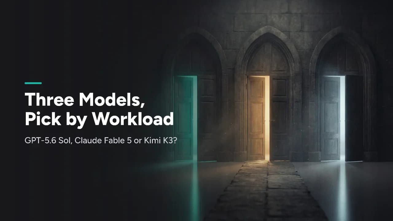 Featured image for GPT-5.6 Sol vs Claude Fable 5 vs Kimi K3 in October